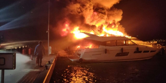 bodrum yat yangınları