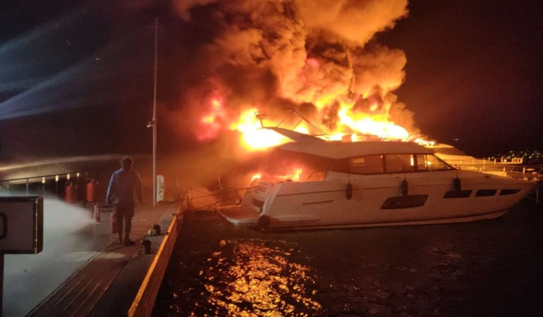 bodrum yat yangınları